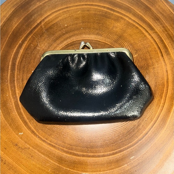 Vintage Black Clutch Coin Purse - Picture 2 of 4